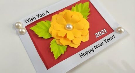 New Year Card Handmade /New Year Greeting Card/ Happy New Year Card/How to Make New Year Card Easy