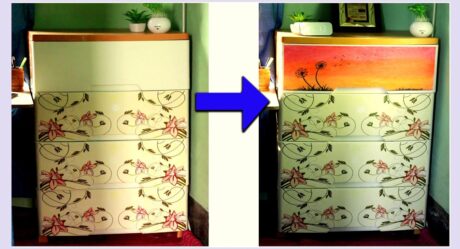 Pintura sobre Muebles | DIBUJO SOBRE UN ARMARIO | Cómo dibujar en un cajón de armario