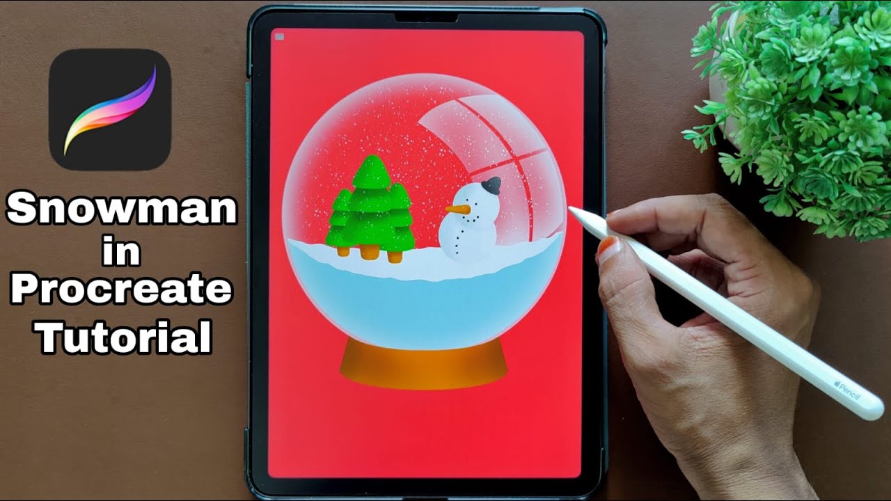 Snowman Drawing With Digital Art | Procreate Tips | Snowman Drawing In Procreate