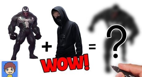 ¡¡GUAU!! ¿Y si Alan Walker + Venom? – Cómo dibujar fácil