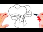 dessin facile | comment dessiner un coeur pour maman | dessin kawaii | dessins facile