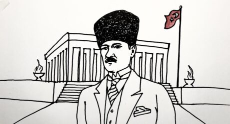 10 Kasım Resmi Çizimi Kolay Nasıl Yapılır – Anıtkabir Resmi Çizimi – Atatürk Resmi Çizimi Adım Adım