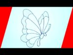 dessin facile | comment dessiner un papillon facile | dessin kawaii | dessins facile a faire