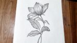 How to draw a flower easy step by step