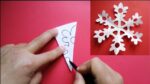 Kolay Kar tanesi yapımı / Katla kes /Görsel sanatlar dersi etkinlikleri / Origami yapımı
