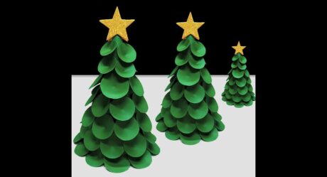 Paper Christmas Tree | Easy Christmas Tree | #christmas #shorts #youtubeshorts