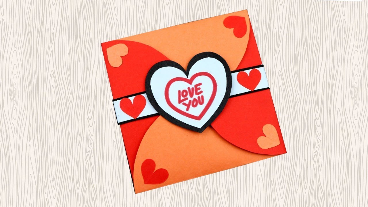 Beautiful Handmade Valentine's Day Card Idea||Diy Greeting Cards For Valentine’s Day 2022