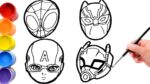 How To Draw Marvel's Spidey and His Amazing Friends faces | DISNEY