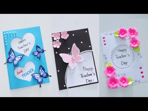 3 Easy and Beautiful Teacher's day card | DIY Teacher's day card | Handmade card | Art & Crafts