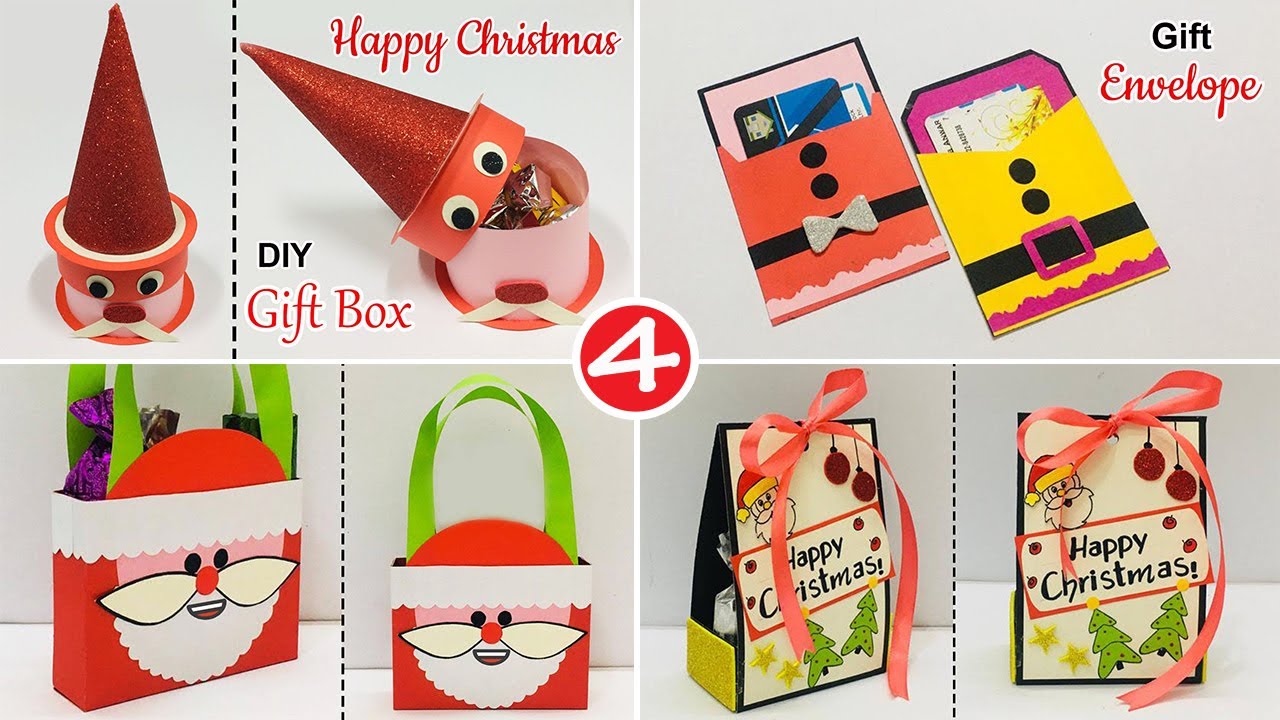 4 Gift Ideas out of Paper | DIY Gift Box Ideas | Paper Box Making At Home | #371