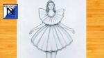 A Step-by-Step Guide To Girl Dress Drawing | Pencil sketch for beginner | Simple drawing tutorial