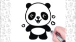 Bolalar uchun panda rasm chizish | Drawing a panda for kids | Рисуем панду для детей