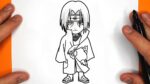 COMO DIBUJAR A ITACHI UCHIHA CHIBI | Naruto Shippuuden - paso a paso, fácil y rápido dibujo