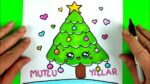 Çam Ağacı Çizimi, Noel Ağacı Çizimi, Yılbaşı Ağacı Çizimi, Kolay Çizimler, Yeni Yıl Resmi Çizimleri