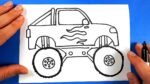 Canavar Araba Çizimi - Canavar Kamyon Çizimi - Monster Truck Çizimi - Kolay Çizimler