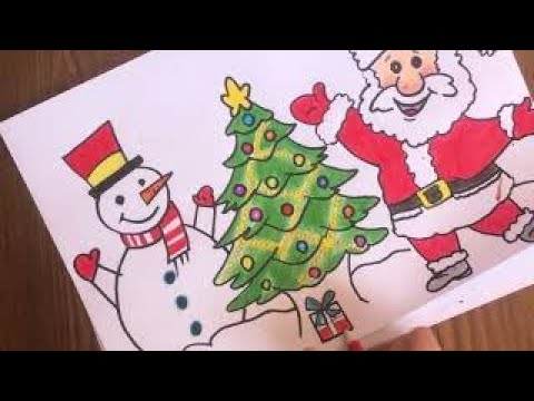 Christmas Tree & Santa Claus drawing | Happy New Year!