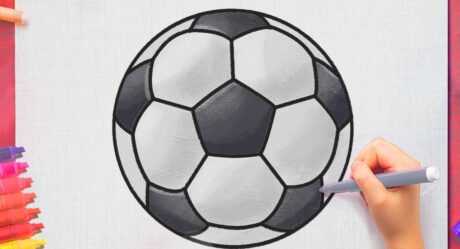 Comment dessiner un BALLON DE FOOT facile