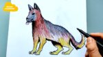 Comment dessiner un chien berger allemand