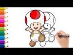 Como Dibujar a Toad / How To Draw Toad Mario Bros