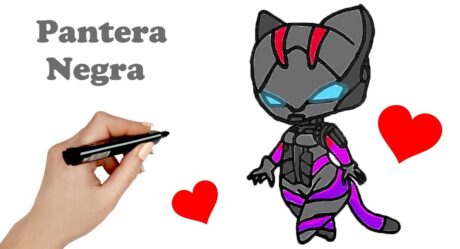 How to draw Black Panther Fortnite BLACK LYNX SKIN