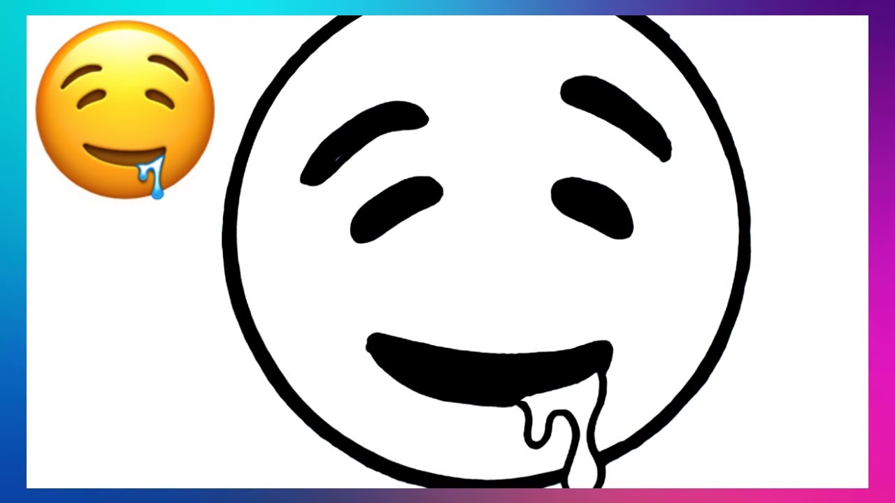 Como dibujar al Emoji de la baba   paso a paso