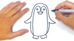 Cómo dibujar un Pinguino Paso a Paso | Dibujo de Pinguino