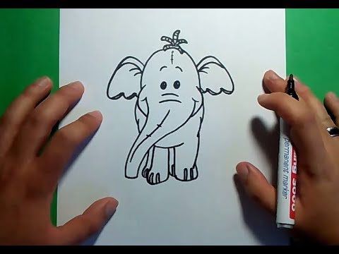 Como dibujar un elefante paso a paso 5 | How to draw an elephant 5