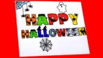 Como hacer letras creativas | Letrero creativo para Halloween | Dibujos Yaye