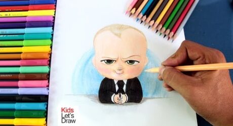 Drawing Baby Boss (A Boss in Diapers) as it appears in Official Poster