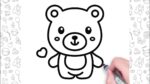 Draw a Teddy Bear Easy For Kids | Dessin facile pour les enfants | Bolalar uchun oson chizish