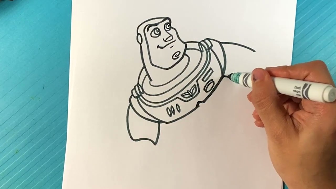 EASY How to Draw BUZZ LIGHTYEAR