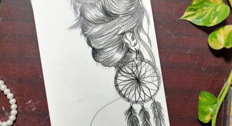 Girl hair drawing for beginners