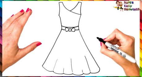 Comment dessiner une robe étape par étape Dessin de robe facile