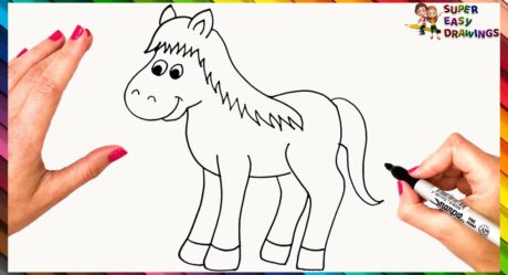 Como Dibujar Un Caballo Paso A Paso Dibujo De Caballo Facil