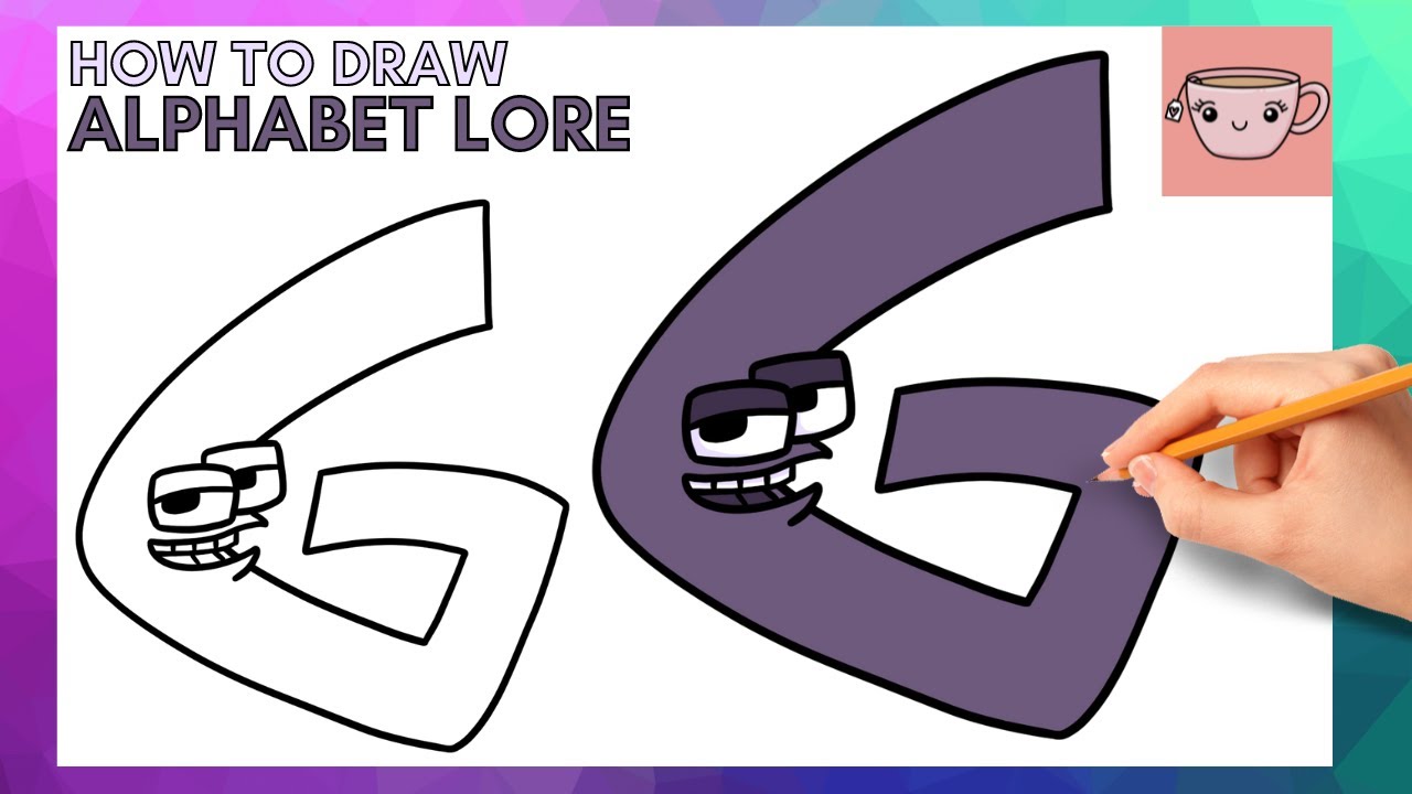 How To Draw Alphabet Lore - Letter G | Cute Easy Step By Step Drawing Tutorial