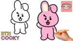 How To Draw BT21 Cooky | BTS Jungkook | Cute Kawaii | Easy Step By Step Drawing Tutorial