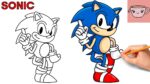 How To Draw Classic Sonic The Hedgehog | Step By Step Drawing Tutorial
