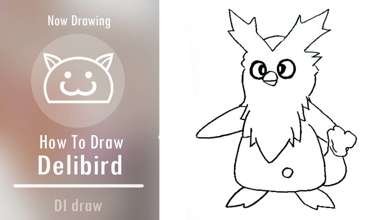 How To Draw Delibird from Pokemon