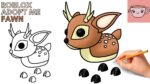 How To Draw Fawn Deer Pet | Roblox Adopt Me - Woodland Egg | Easy Step By Step Drawing Tutorial