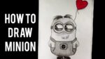 How To Draw Minion || Easy Minion Pencil Drawing For Beginners