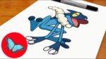 How To Draw Pokemon - Frogadier Easy Step by Step