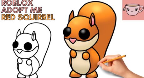 How To Draw Red Squirrel Roblox Adopt Me Pet | Cute Step By Step Drawing Tutorial
