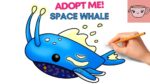 How To Draw Space Whale Pet | Roblox Adopt Me | Cute Easy Step By Step Drawing Tutorial