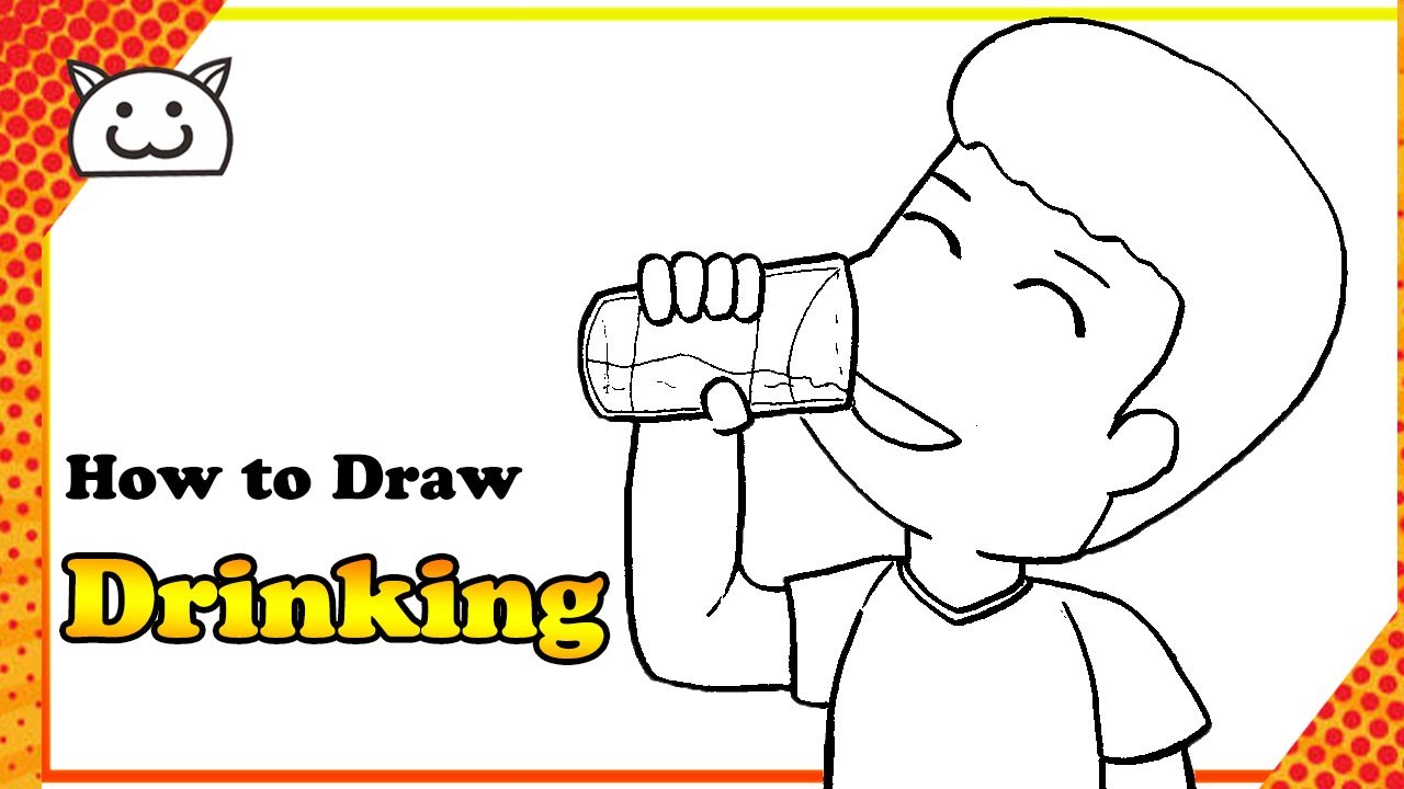 How to Draw Drinking