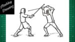 How to Draw Fencing Sport Step by Step