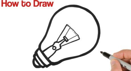 Cómo dibujar una bombilla | Dibujos De Cosas Fáciles