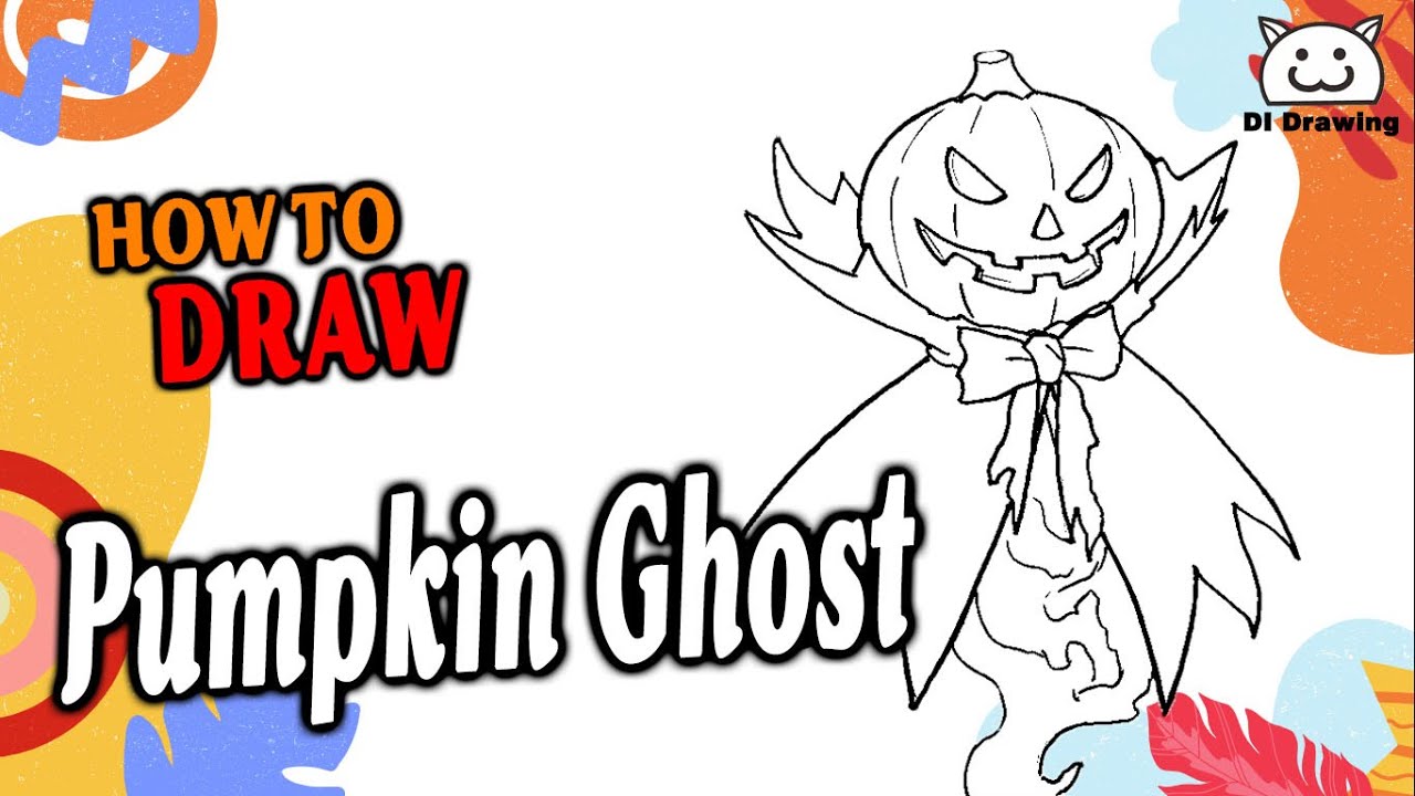 How to Draw Pumpkin Ghost