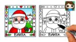 How to Draw Santa Claus Portrait EasyChristmas Art