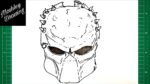 How to Draw The Predator Mask Easy
