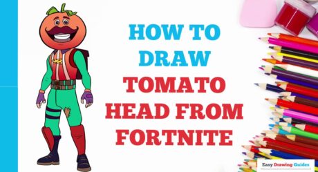 Cómo dibujar cabeza de tomate de Fortnite en unos sencillos pasos: tutorial de dibujo para artistas principiantes